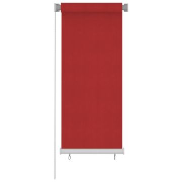 Jaluzea tip rulou de exterior, rosu, HDPE