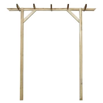 Pergola de gradina, 200 x 40 x 205 cm, lemn