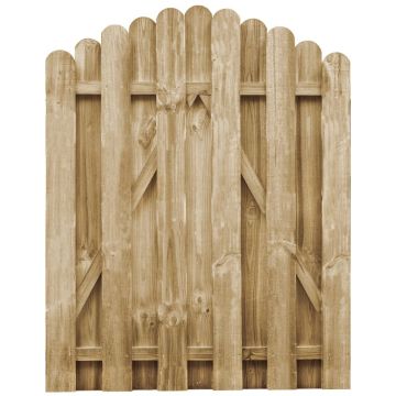 Poarta de gradina, 100 x 125 cm, lemn de pin tratat
