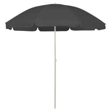 Umbrela de plaja, antracit, 220 x 240 cm