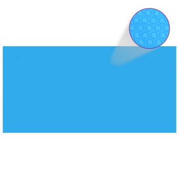 Folie dreptunghiulară pentru piscină din PE, 549 x 274 cm, albastru