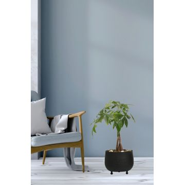 Ghiveci, Nassre, 1026-1, 22x18x22 cm, Negru