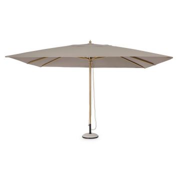 Umbrela pentru gradina/terasa Eclipse, Bizzotto, 400 x 300 x 270 cm, stalp 20 x 35 mm, aluminiu/poliester, grej