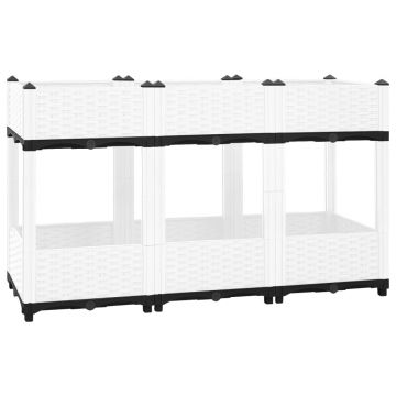 vidaXL Strat înălțat, 120x40x71 cm, polipropilenă