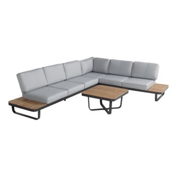 Set mobilier de grădină gri pentru 5 persoane Vilette - Hartman