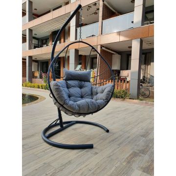 Balansoar de gradina Portland, Gri Crem, 120 x 215 x 60 cm