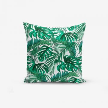 Față de pernă cu amestec din bumbac Minimalist Cushion Covers Mint Green Kavanice, 45 x 45 cm