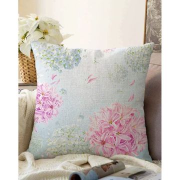 Față de pernă din amestec de bumbac Minimalist Cushion Covers Peony, 55 x 55 cm