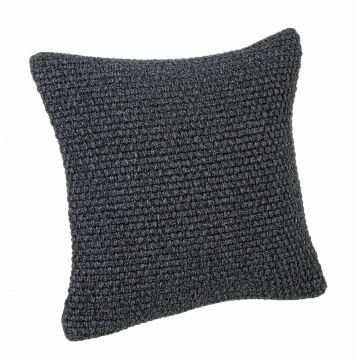 Fata perna decorativa de exterior, Basant Antracit, 45 x 45 cm