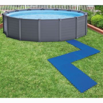 Intex Protecții de podea piscină, 8 buc., albastru, 50x50 cm