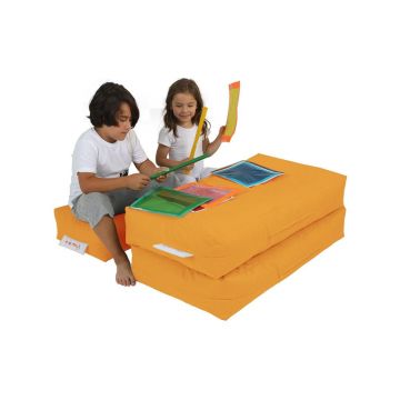 Portocaliu pentru copii de grădină sac de scaun de grădină cu scaun Double - Floriane Garden