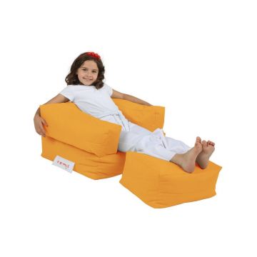 Portocaliu pentru copii de grădină sac de scaun de grădină cu scaun Single - Floriane Garden