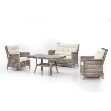 Set mobilier de gradina, Divona, Manila 316, Crem