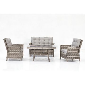 Set mobilier de gradina, Divona, Manila 708, Gri