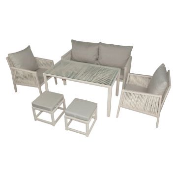 Set mobilier de gradina, Jumilla, Otto Sofa, Maro deschis