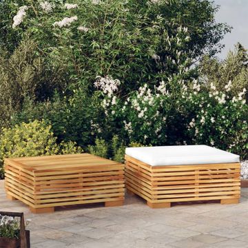 vidaXL Set mobilier de grădină, 2 piese, lemn masiv de tec