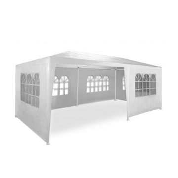 Pavilion gradina cu pereti laterali, Rimini, Alb, 2.5 x 3 x 6 m