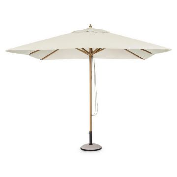 Umbrela pentru gradina/terasa Eclipse, Bizzotto, 300 x 300 x 260 cm, stalp 20 x 30 mm, aluminiu/poliester, natural