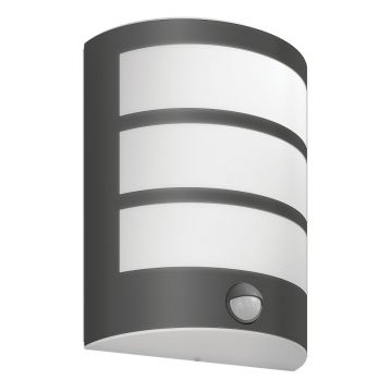 Aplica exterior Philips Python, cu senzor, antracit, 1x LED, IP44, 4000K, 6W