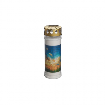 Candela Bolsius capac anti-vant, alb, 168 h