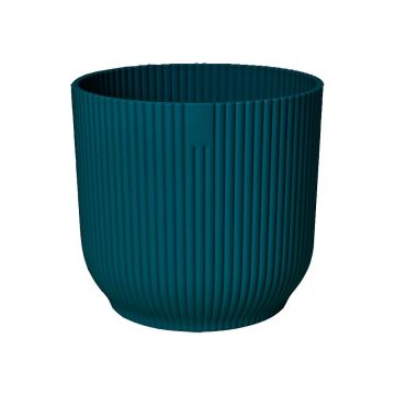 Ghiveci Elho Vibes, plastic, albastru, diametru 18 cm, 16.8 cm