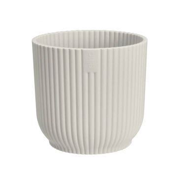 Ghiveci Elho Vibes Round mini, plastic, alb, diametru 9 cm, 9 cm