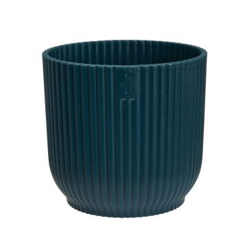 Ghiveci Elho Vibes Round mini, plastic, albastru, diametru 9 cm, 9 cm