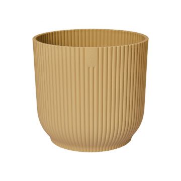 Ghiveci Elho Vibes Round, plastic, galben, diametru 14 cm, 12.9 cm