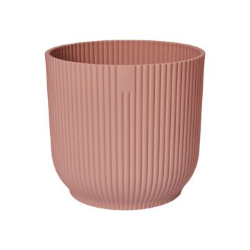 Ghiveci Elho Vibes Round, plastic, roz, diametru 18 cm, 16.8 cm