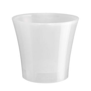 Ghiveci Santino Arte, plastic, transparent, 5 l, diametru 22 cm