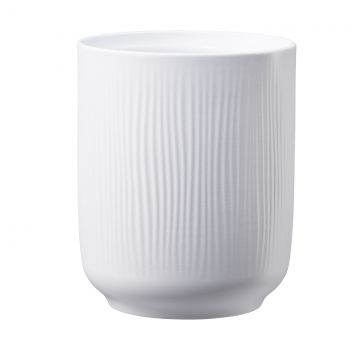 Ghiveci SK Falun Glamour, ceramica, alb, diametru 15 cm, 15 cm