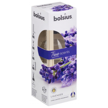Odorizant cu betisoare Bolsius True Moods, lavanda, 45 ml