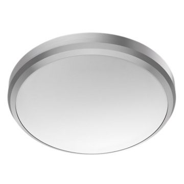 Plafoniera pentru exterior Doris, nichel inox, lumina calda, 1x6W, IP54, 22 cm