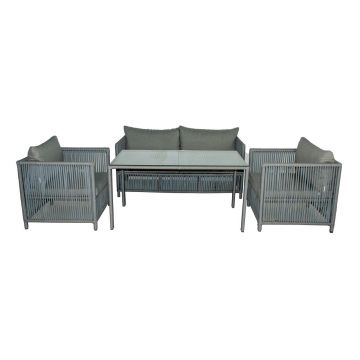 Set mobilier de gradina, Jumilla, Mana 3, Gri deschis