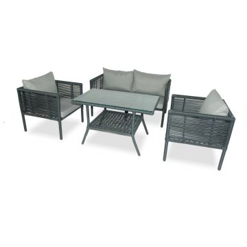 Set mobilier de gradina, Jumilla, Newyork 130, Gri