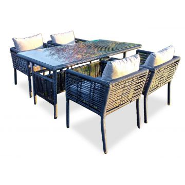 Set mobilier de gradina, Jumilla, Newyork 150, Gri