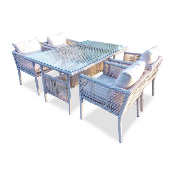 Set mobilier de gradina, Jumilla, Newyork 150, Maro deschis