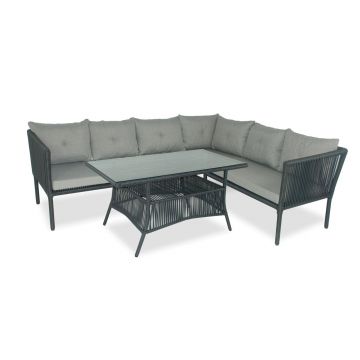 Set mobilier de gradina, Jumilla, Shangai 5, Gri