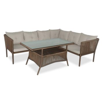 Set mobilier de gradina, Jumilla, Shangai 5, Maro inchis