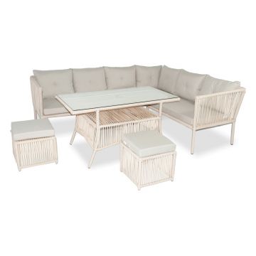 Set mobilier de gradina, Jumilla, Shangai 6, Crem