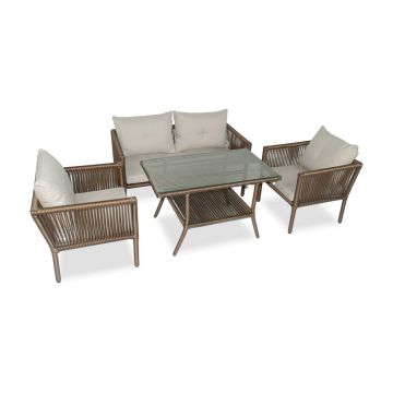 Set mobilier de gradina, Jumilla, Shangai 62, Maro inchis