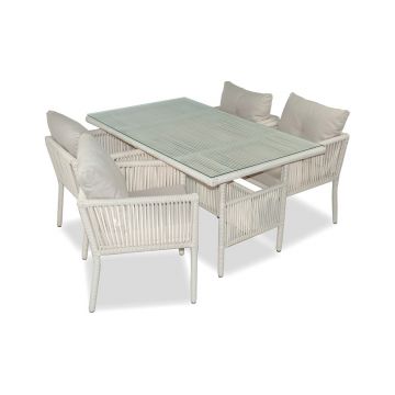 Set mobilier de gradina, Jumilla, Shangai 7, Crem