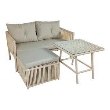 Set mobilier de gradina, Jumilla, Shangai 8, Crem