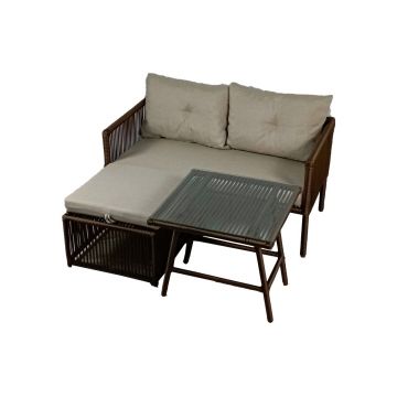 Set mobilier de gradina, Jumilla, Shangai 8, Maro inchis