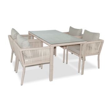 Set mobilier de gradina, Jumilla, Vera 140, Maro deschis