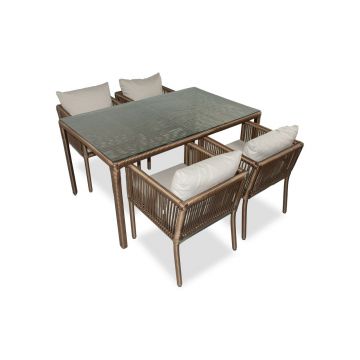 Set mobilier de gradina, Jumilla, Vera 140, Maro inchis