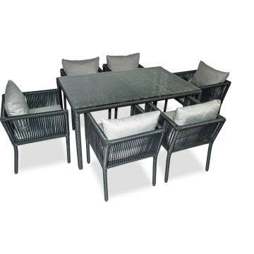 Set mobilier de gradina, Jumilla, Vera 150, Gri