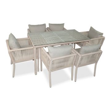 Set mobilier de gradina, Jumilla, Vera 150, Maro deschis