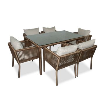 Set mobilier de gradina, Jumilla, Vera 150, Maro inchis