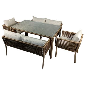 Set mobilier de gradina, Jumilla, Vera 2, Maro inchis